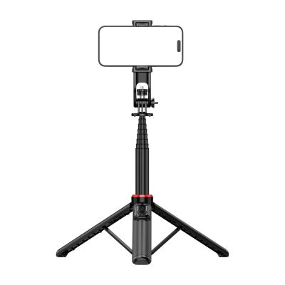 9. Selfie stick WC1Y2S 1.3m aluminum alloy telescopic tripod with phone holder - black