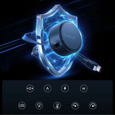 12. ORICO Dual Stretch 60W Split Extension Retractable Car Charger with Two Retractable Cables