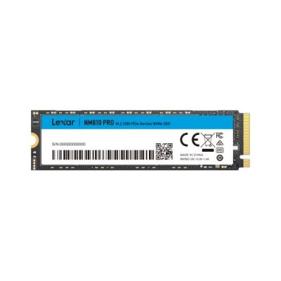 5. Lexar NM610 Pro NVMe SSD, PCIe 3.0 M.2 Type 2280 - 500 GB