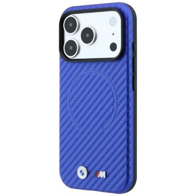 2. BMW M Carbon Printed Ring MagSafe Case for iPhone 17 Pro / 18 Pro - Blue