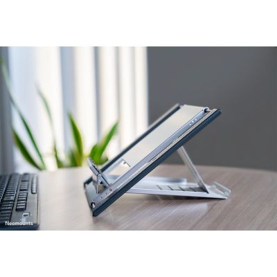 14. Neomounts NSLS100 Laptop Stand Swing Shelf for Notebook Silver 55.9 cm (22")