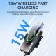 7. Wozinsky WUMID Car Dashboard Phone Holder with 15W Inductive Charger - Black