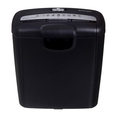 9. Activejet ASH-0601S shredder, P-2, 10 l, 6 mm strip, 6 sheets, black.