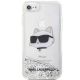 3. Karl Lagerfeld KLHCI8LNHCCS iPhone 7/8/ SE 2020/2022 silver/silver hardcase Glitter Choupette Head
