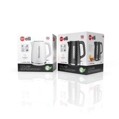 10. ELDOM ELLI KETTLE, CAPACITY 1.7 L, POWER 2200 W, BLACK, STRIP