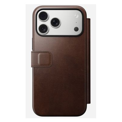 4. Nomad Modern Leather Folio Cell Phone Case 16cm (6.3") Brown
