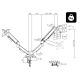 4. BLOW LCD TV HQ HANDLE 17"-32" FOR DESK WITH DOUBLE JOINT