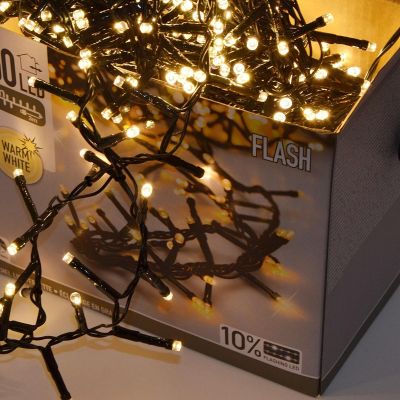 11. CHRISTMAS TREE LIGHTS LIGHT CHAIN 3000 LED TIMER WARM WHITE