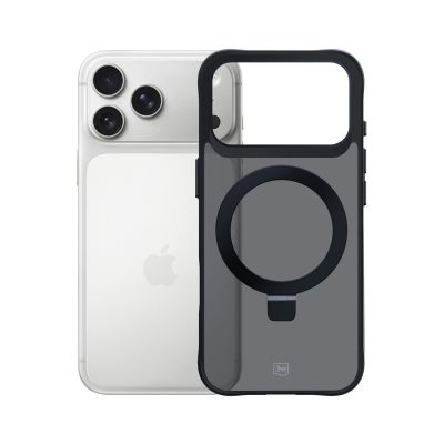 6. 3mk Smoke Case Mag&Stand for iPhone 17 Pro - Black