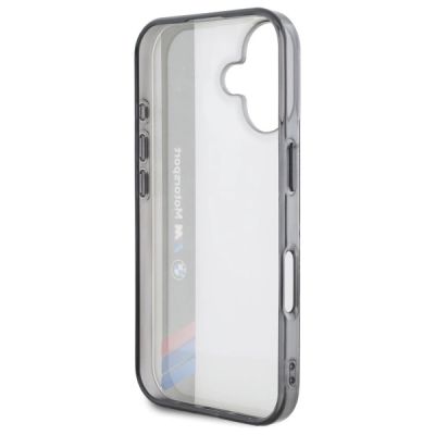 7. BMW Motosport IML Vertical Stripe iPhone 16 Plus Case - Gray