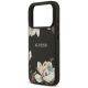 6. Guess Grained Flowers Classic Logo MagSafe case for iPhone 17 Pro - black