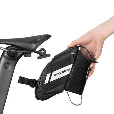 3. Rockbros C32BK saddle bag 1.5 l with water bottle pocket - black