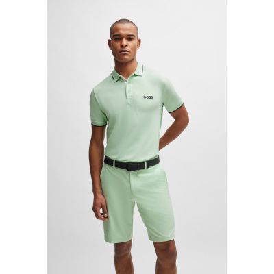 4. Boss Paddy Pro Open Green Men's Regular Fit Polo Shirt (50469102-388)