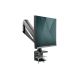 63. Single desk arm with clamp 1xLCD with gas spring max. 35" and 15kg