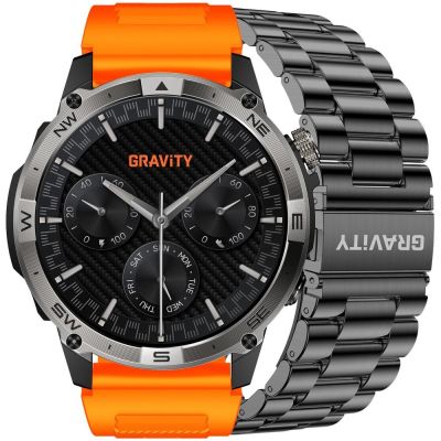 Smartwatch Gravity Black Strap + Bracelet GT46-4