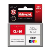 Activejet ACC-36N Ink (Canon CLI-36 replacement; Supreme; 12.5 ml; color)