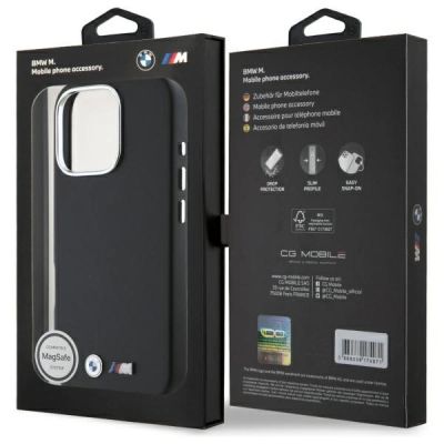 8. BMW M Smooth Full Wrapped Metal MagSafe case for iPhone 16 Pro - black