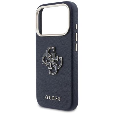 6. Guess FW Resin Logo Case for iPhone 17 Pro - Blue