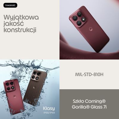 11. Motorola edge 70 pro 17.2 cm (6.78") Dual SIM Android 16.0 5G USB Type-C 12GB 512GB 6500mAh Burgundy