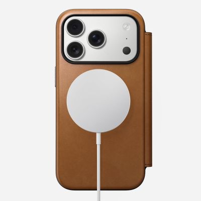 3. Nomad Modern Leather Folio Cell Phone Case 16 cm (6.3") Tan/Light Brown