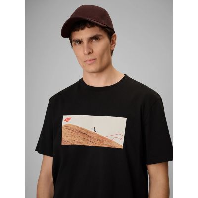 3. Men's regular printed T-shirt 4F 4FRSS26TTSHM4236-20S