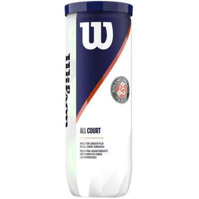 3. Wilson Roland Garros All Court Tennis Balls 3 pcs WRT126400