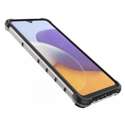 11. Honeycomb Case armor cover with TPU Bumper for Samsung Galaxy A22 4G blue