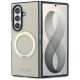 2. Guess Magnetic Ring Stand Grained Classic Logo MagSafe case for Samsung Galaxy Z Fold 8 Ultra - beige