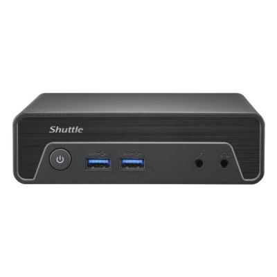 7. Shuttle Nano PC NE10N, Intel N 100, 1x HDMI, 1x DP, 6x USB, 1x LAN, Fanless, 24/7 Continuous Operation, incl. VESA, 0.6L PC, Mini PC barebones, Intel SoC, DDR4-SDRAM, PCI Express, Serial ATA, 65W