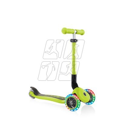 11. 3-wheel scooter Globber Foldable Lights Lime Green Jr 437-106