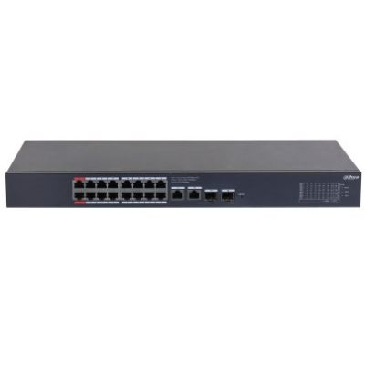 2. Dahua Technology CS4220-16GT-135 Managed Network Switch L2 Gigabit Ethernet (10/100/1000) Supports PoE Black