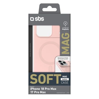 2. SBS Instinct Mag Case for iPhone 18 Pro Max / 17 Pro Max Compatible with MagSafe - Pink