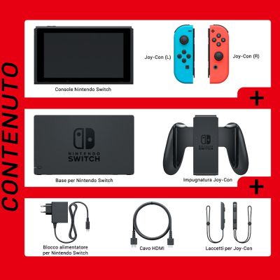 26. Nintendo Switch Portable Game Console 15.8 cm (6.2") 32 GB Touchscreen Wi-Fi Blue, Gray, Red