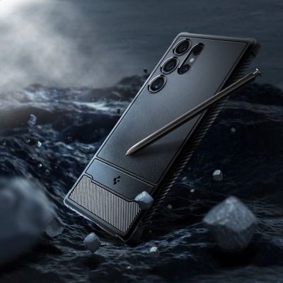 6. Spigen Rugged Armor Case for Samsung Galaxy S24 Ultra - Matte Black