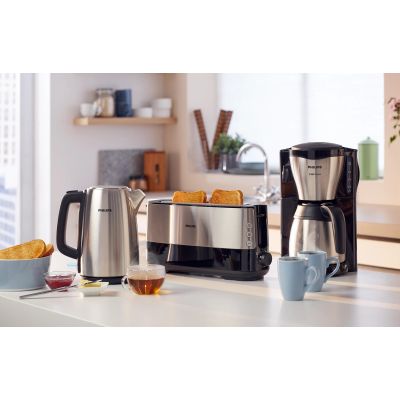 2. Philips Viva Collection HD2692/90 toaster 1 cup 1030 W Black, Metallic