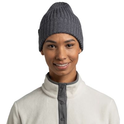 2. Buff Knitted Norval Beanie 12424293010 Grey One Size