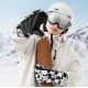 8. Qunature Panda Heat Transfer Ski Gloves Kids Size S - Black/White
