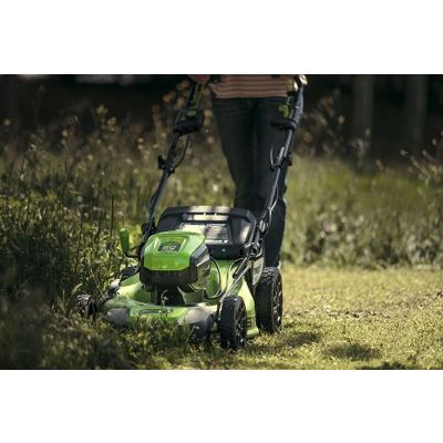5. 60V 51cm Self-propelled Lawn Mower GREENWORKS GD60LM51SPK4 - Charger + 4Ah Battery Set - 2514307UB