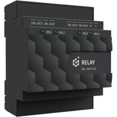 Grenton relay output module (4 outputs) / DIN rail mounting / TF-Bus