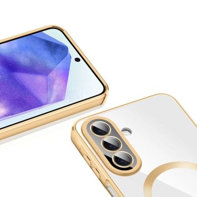 3. Tech-Protect MagFlex MagSafe Case for Samsung Galaxy A27 5G - Transparent Gold