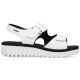 10. Women's leather wedge sandals white Rieker V1382-80