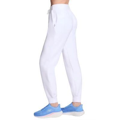 3. Skechers Skechluxe Elevate Jogger Pant PT149-WHT White L
