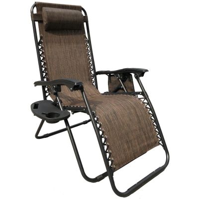 12. FOLDABLE GARDEN CHAIR MULTIFUNCTIONAL 175X52/65X107CMY BROWN