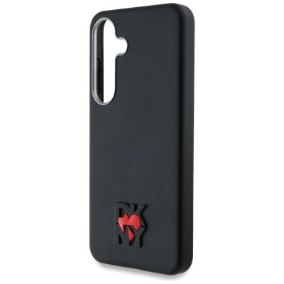 6. DKNY Leather Heart of NY Case for Samsung Galaxy S25 - Black