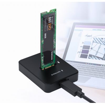 14. GEMBIRD M.2 SATA & NVME SSD DOCKING STATION BLACK