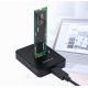 14. GEMBIRD M.2 SATA & NVME SSD DOCKING STATION BLACK