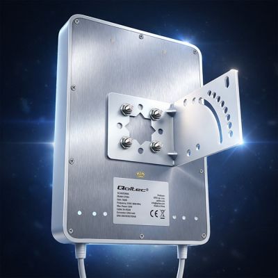 4. Qoltec 5G LTE Antenna | 16dBi | directional | outdoor | SMA | 3300-3800MHz | waterproof | 3m