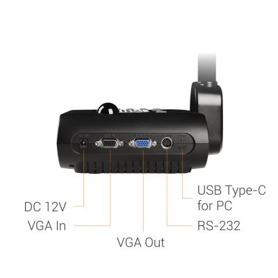 7. AVer F50+ Document Camera Black 25.4 / 3.2 mm (1 / 3.2") CMOS USB 2.0