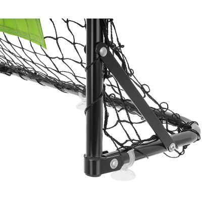 10. SET OF 2 METAL GOALS WITH NET, BALL, PUMP 60X45X24CM ENERO