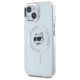 2. Karl Lagerfeld IML Metal Choupette Head MagSafe iPhone 15 Case - White